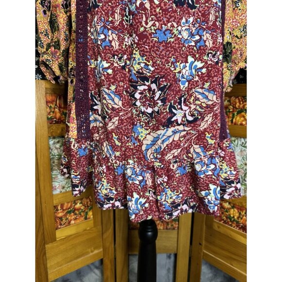 MATILDA JANE Lovely Menagerie Tunic Dress Boho Prairie Cottagecore Peasant Sz XS - Picture 8 of 10